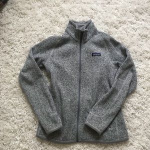 GRAY PATAGONIA FULL-ZIP FLEECE